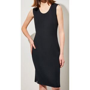 St. John Roma Knit Sleeveless Dress Navy Black Size 10